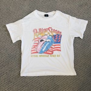 DAY Rolling Stones White Graphic Band Tee XS